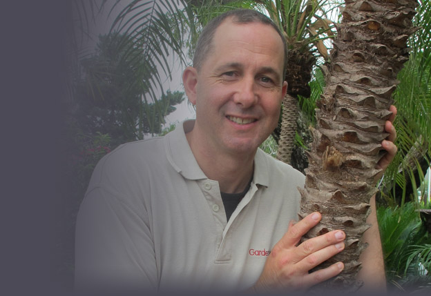 James Wall Garden World Nursery James Wall of Gardenworld Nursery standing beside a tree